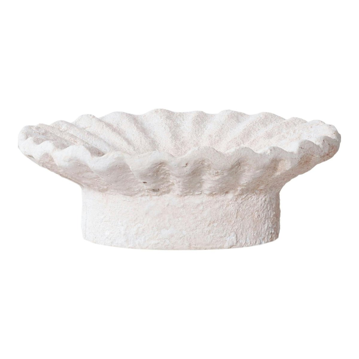 Bougeoir déco en ciment blanc (lot de 2) blanc, PIER IMPORT