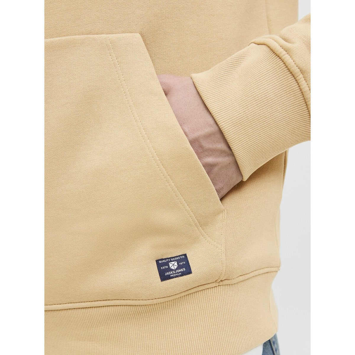 Sudadera con capucha amarillo, JACK & JONES