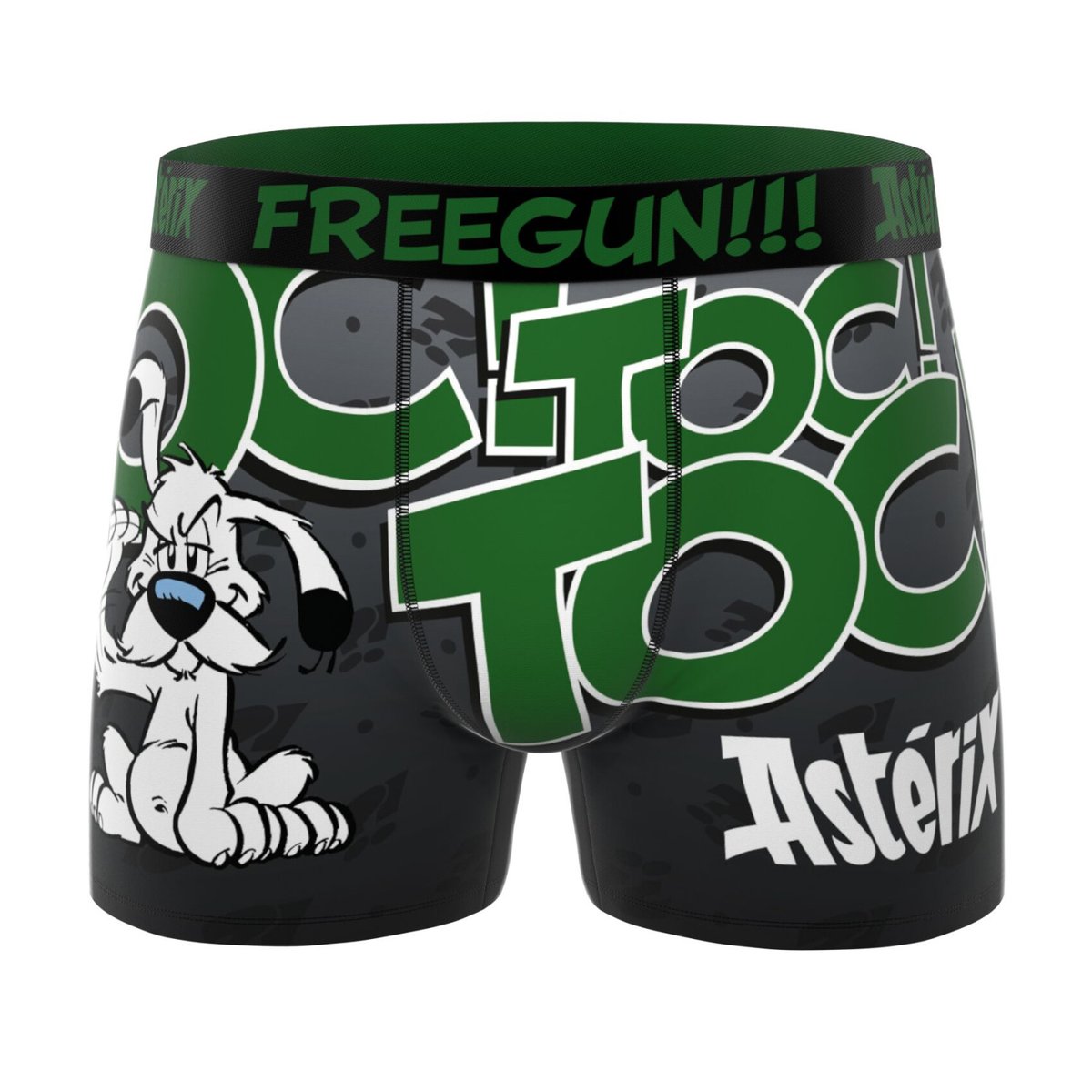 Lot De 4 Boxers Astérix violet/rouge/gris foncé/vert/bleu/noir, FREEGUN