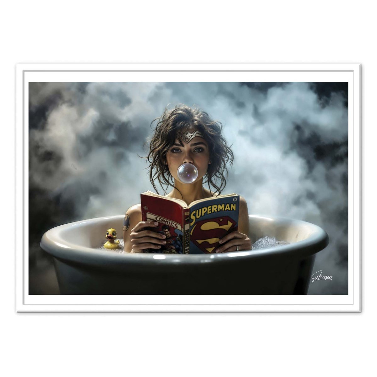 Affiche d'art - Wonder bath - Alexandre Granger couleur unique, WALL EDITIONS