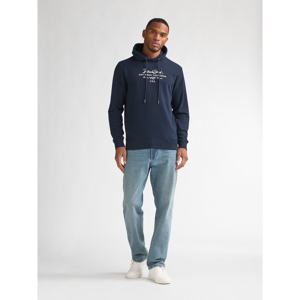 Hoodie artwork repair bleu navy blue, PETROL INDUSTRIES