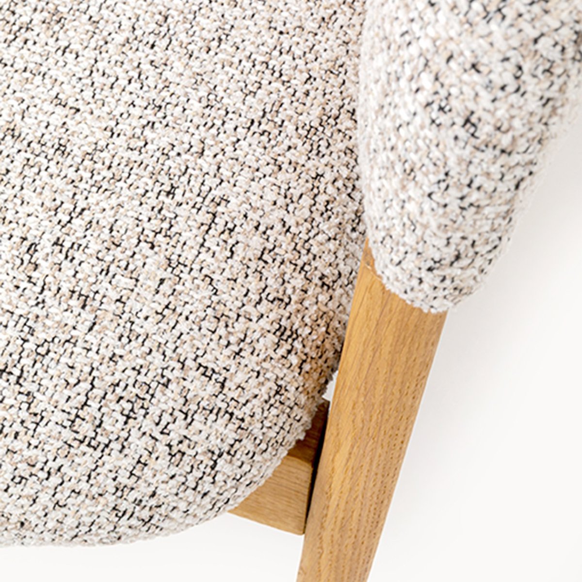Banquette en polyester mélangé et chêne, AUGUST gris, KARE DESIGN