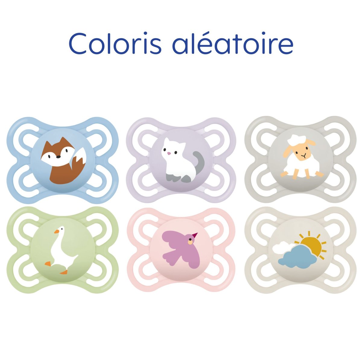 Lot de 2 sucettes Perfect 2-6 mois multicouleur, MAM
