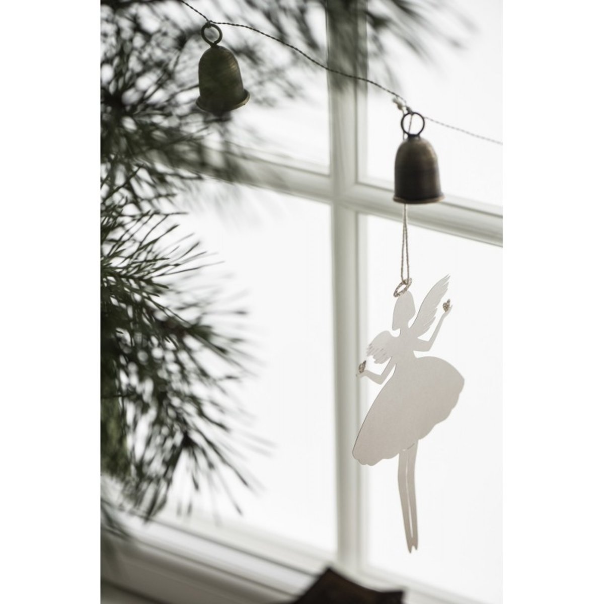 Décoration sapin de noël ange papier blanc, IB LAURSEN