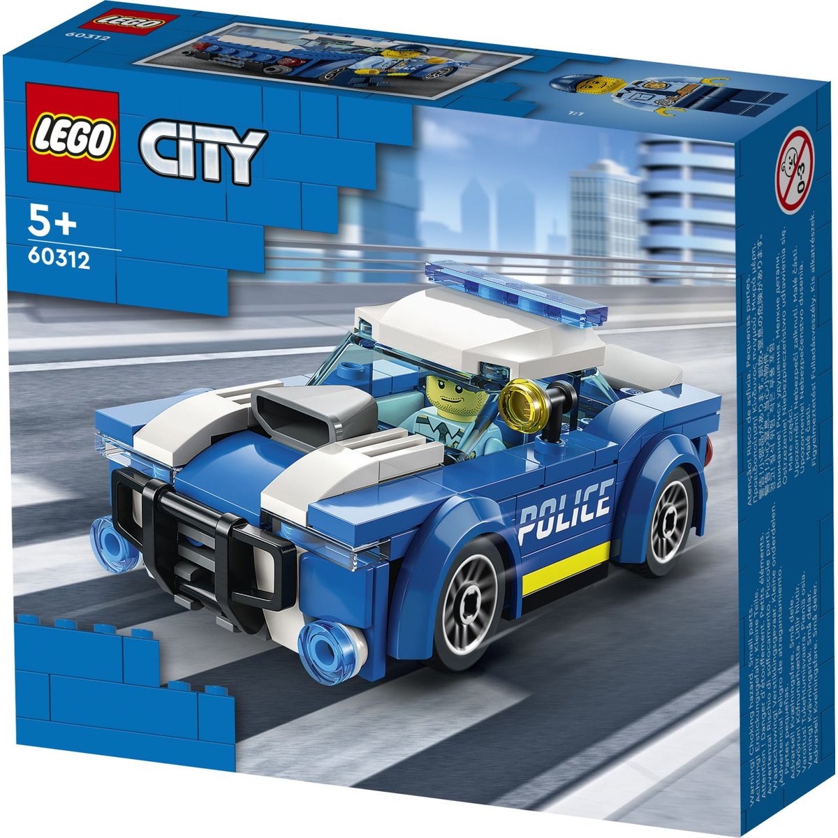 LEGO City - Set de la Voiture de Police 60312 pour Enfants multicolore, LEGO