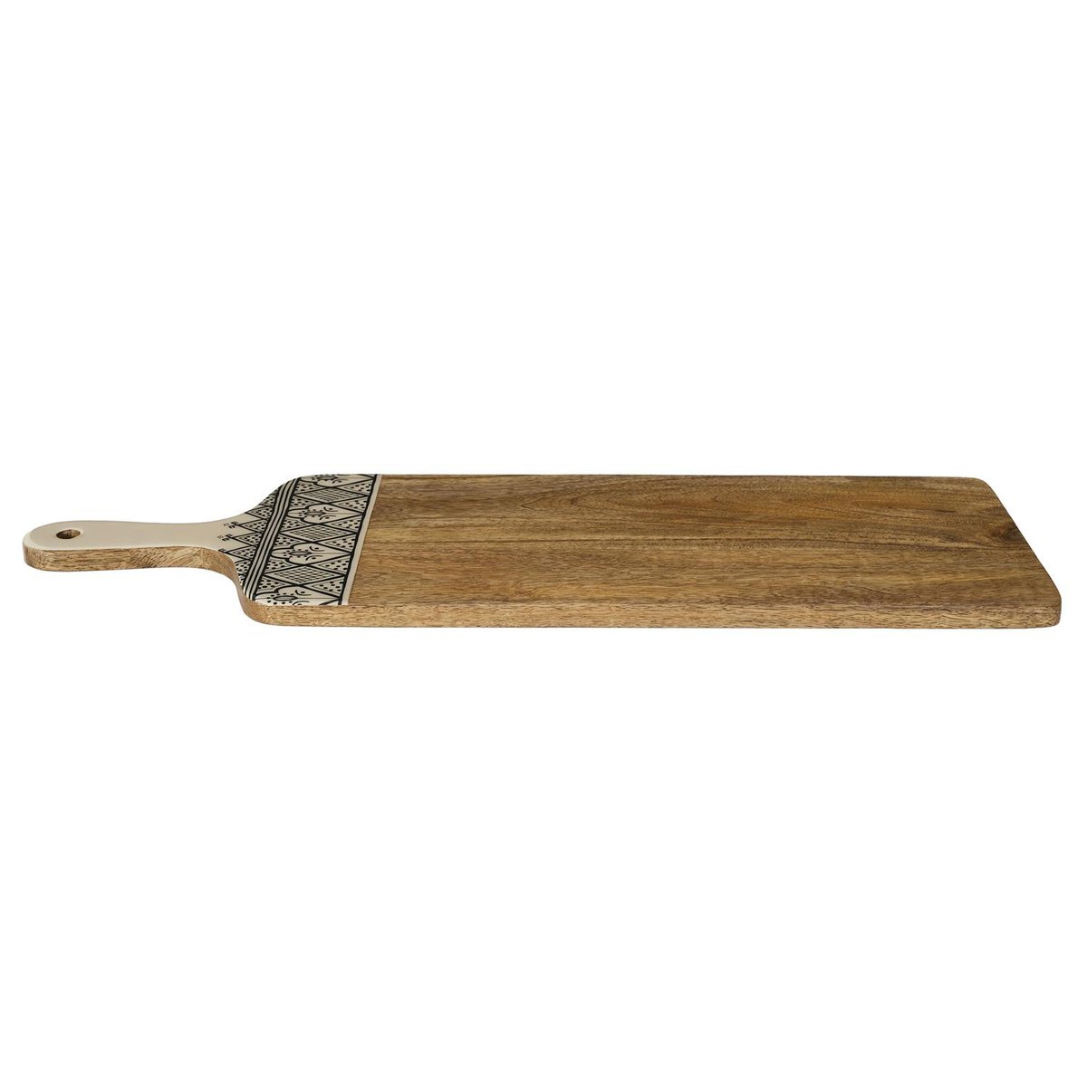 Planche de service en manguier Mira 58 cm noir, EDEN