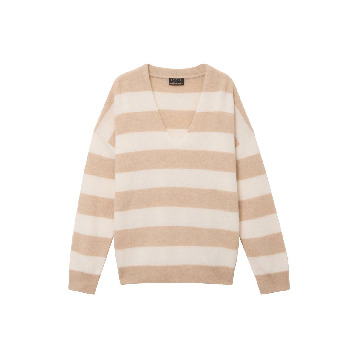 Pull col v beige, BREAL