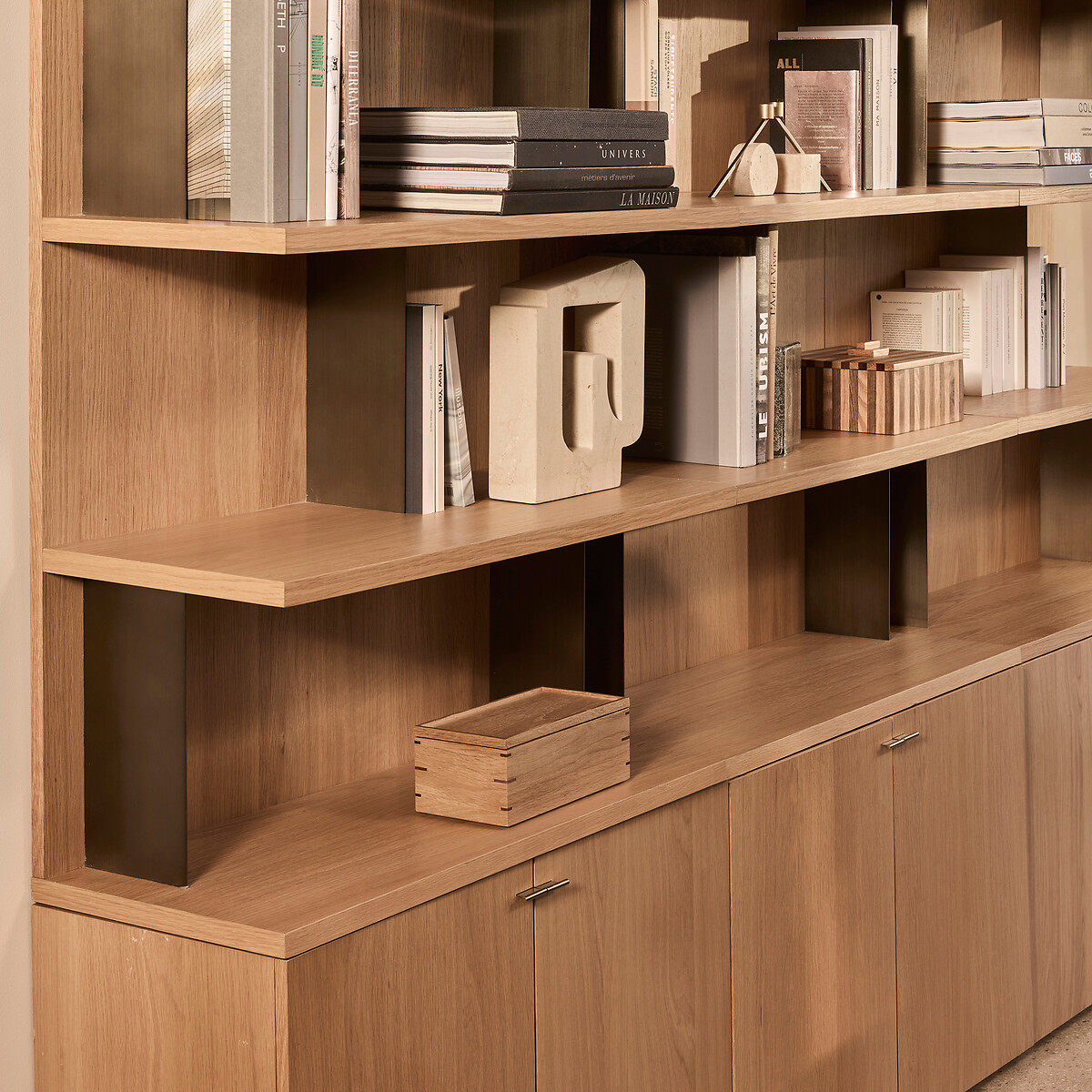 Contenitore rettangolare in rovere massiccio naturale, HIBASHI quercia naturale, AM.PM
