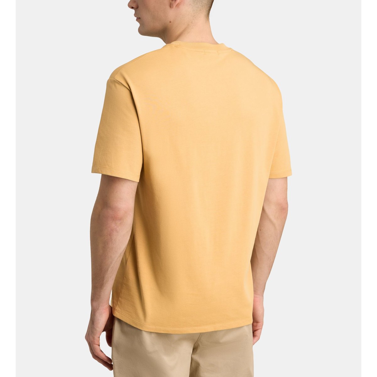 T-shirt sishart imprimé en coton jaune foncé, GALERIES LAFAYETTE