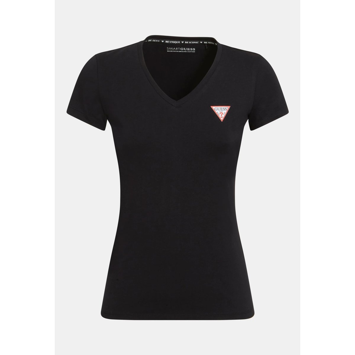 T-Shirt Logo Triangulaire noir, GUESS