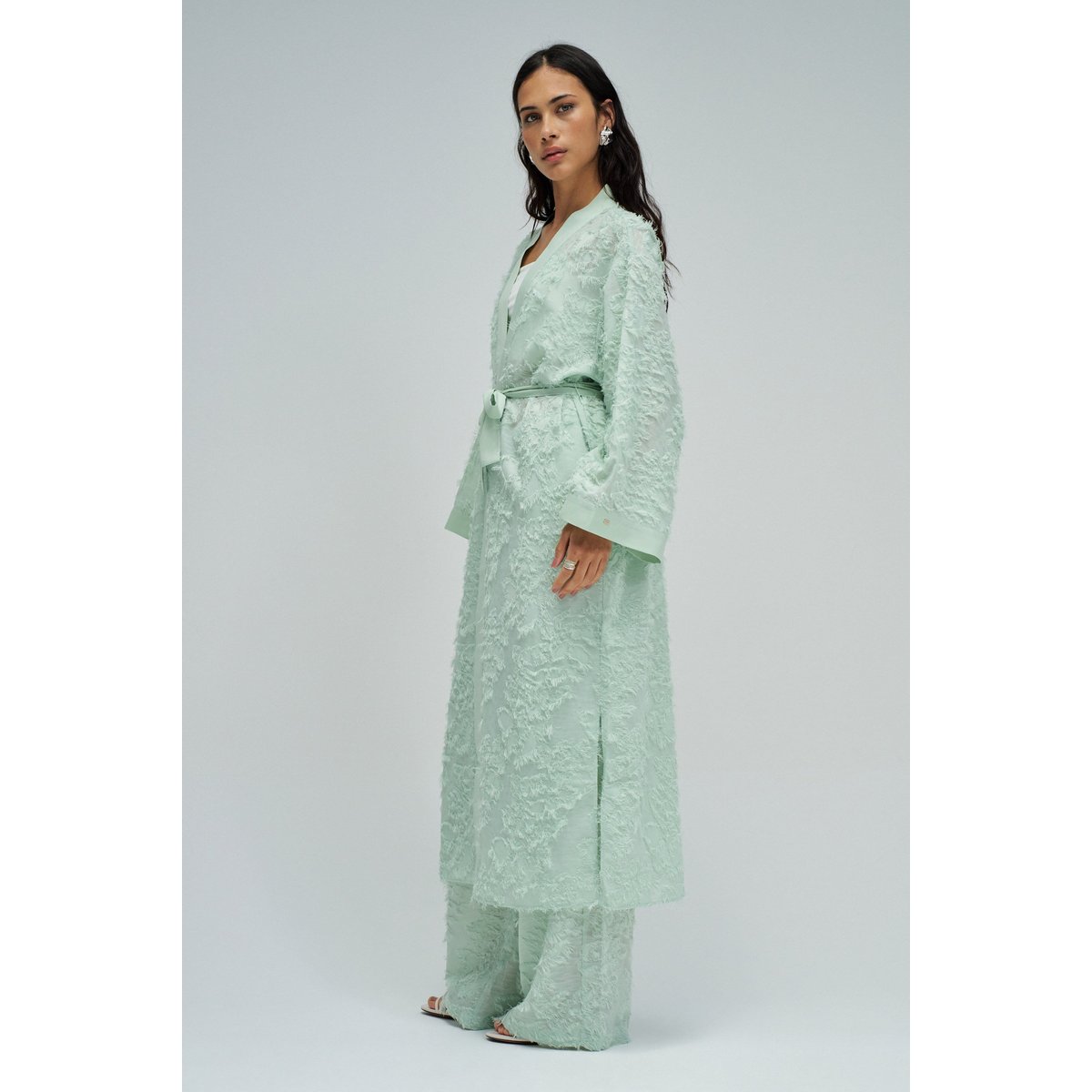 KIMONO AVEC JACQUARD vert, SALSA JEANS