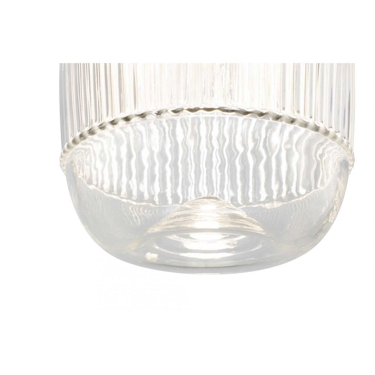 Suspension en verre et métal, EOLINE transparent et doré, C-CREATION