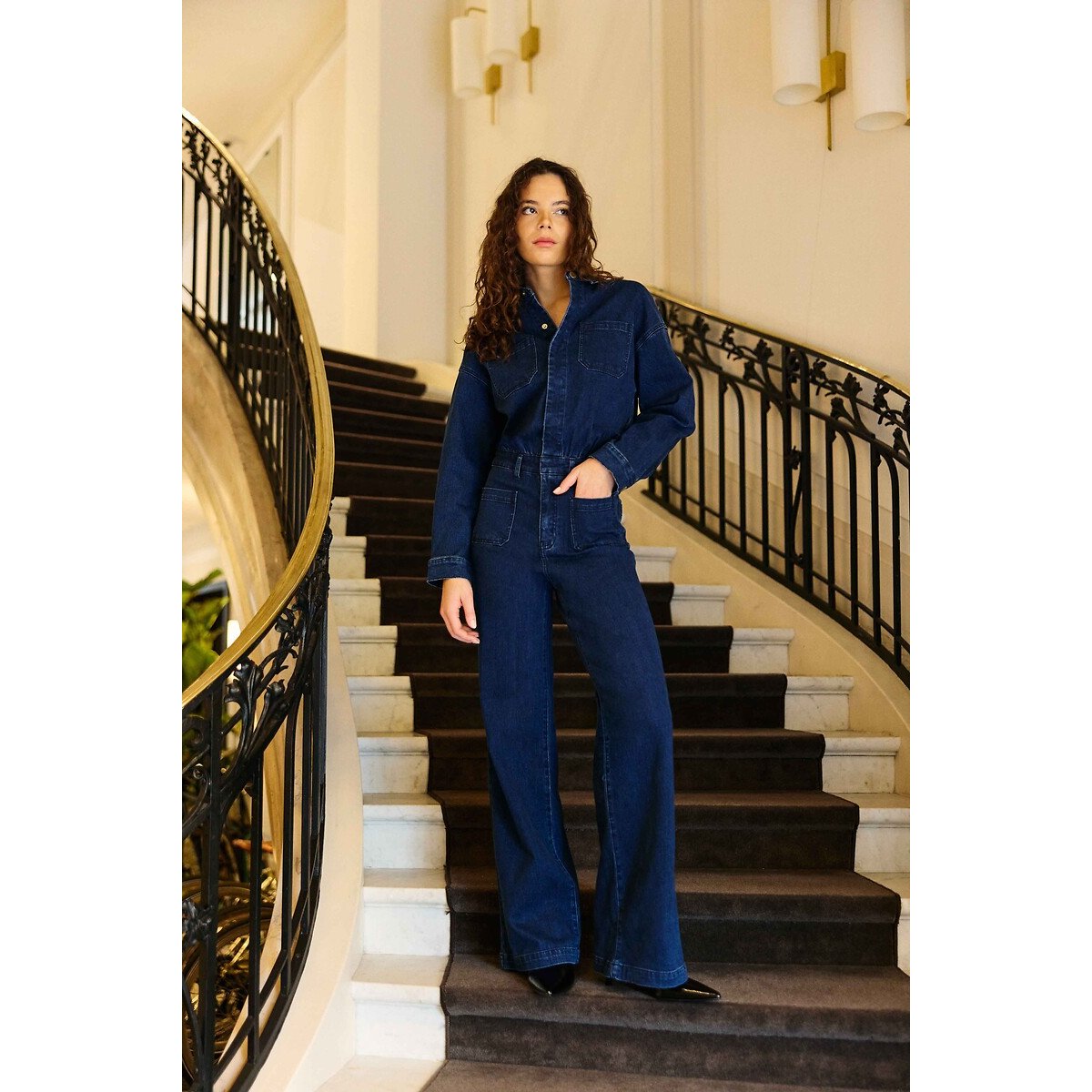 Combinaison pantalon en denim, LUANA denim wash, LA PETITE ETOILE