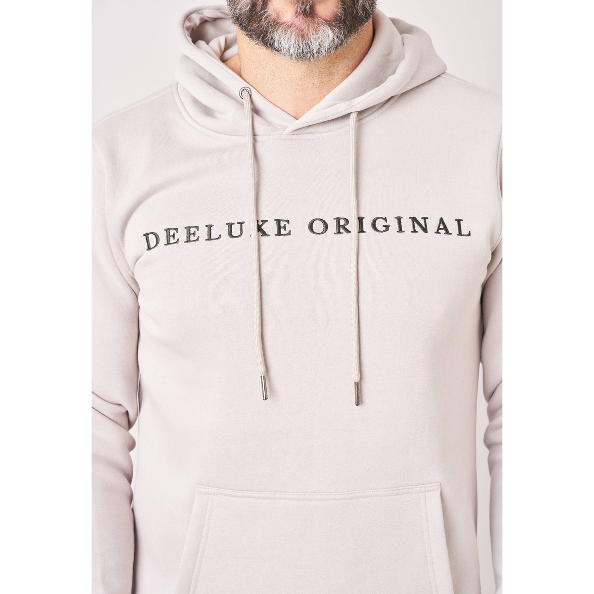 Sweat homme en coton mélangé BEN craie, DEELUXE
