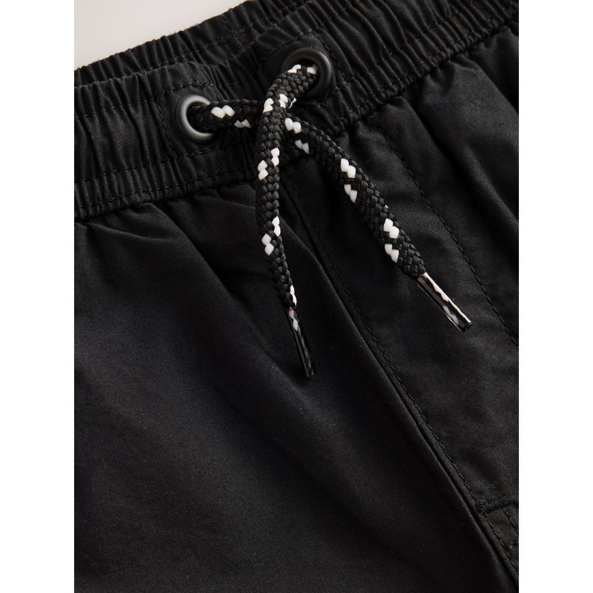 Pantalon cargo doublé noir, NEXT