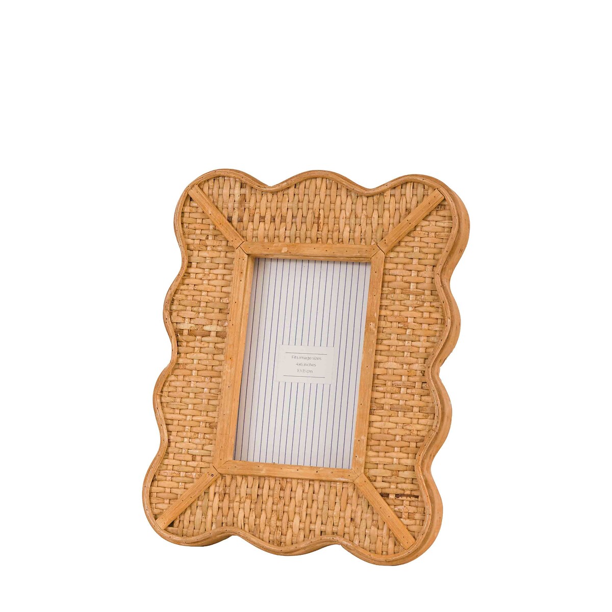 4x6" Ancona Rattan Photoframe natural, ÉDITÉ