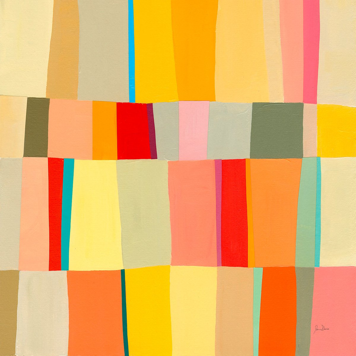 Tableau color square tableau alu dibond, HEXOA