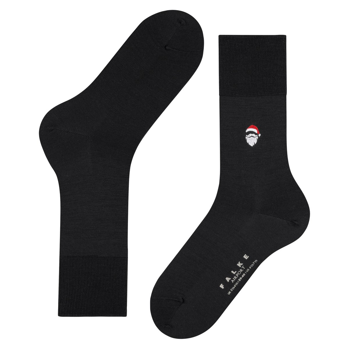 Chaussettes Airport Santa Claus noir basique, FALKE