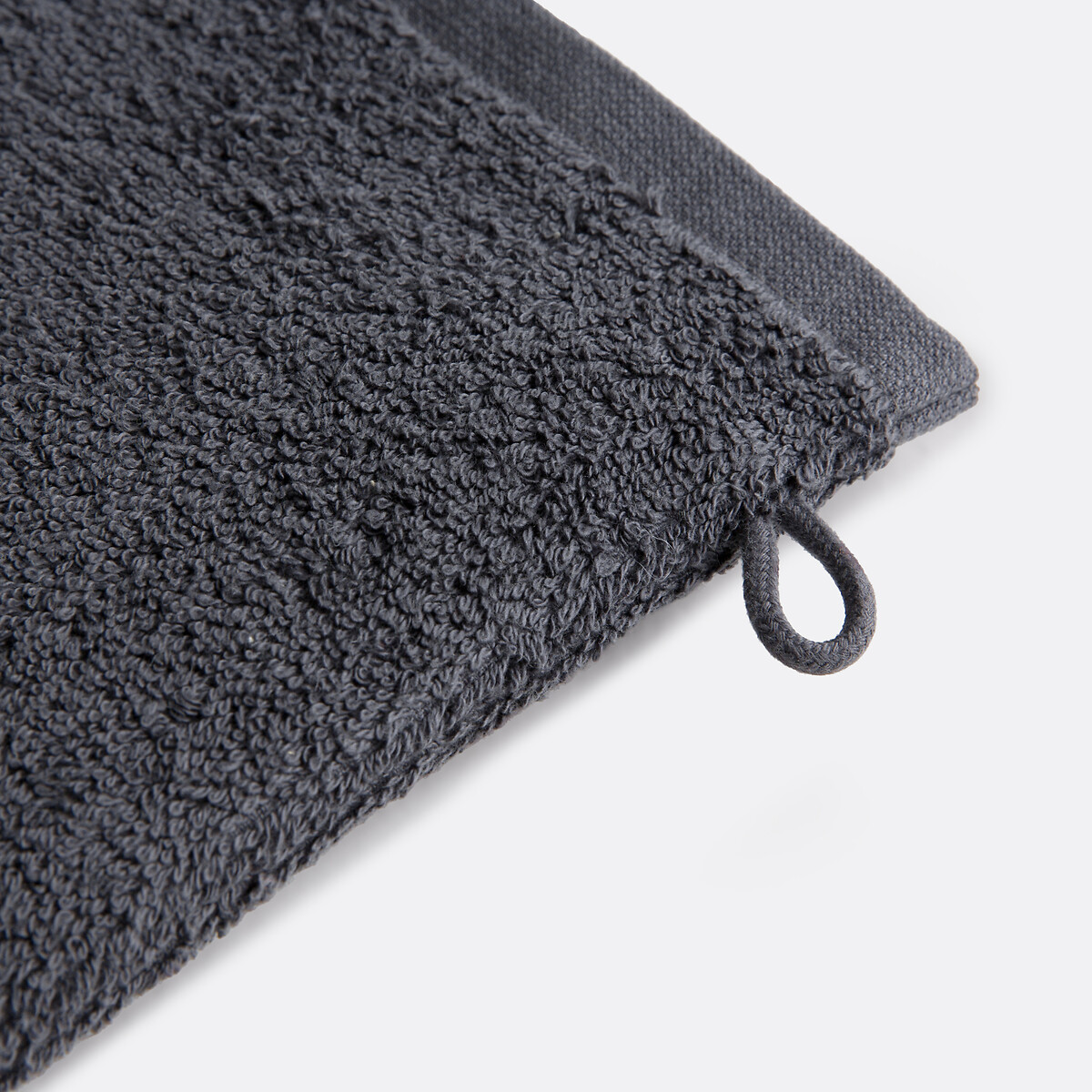 Confezione da 4 guanti da toilette spugna Scénario grigio scuro, LA REDOUTE INTERIEURS