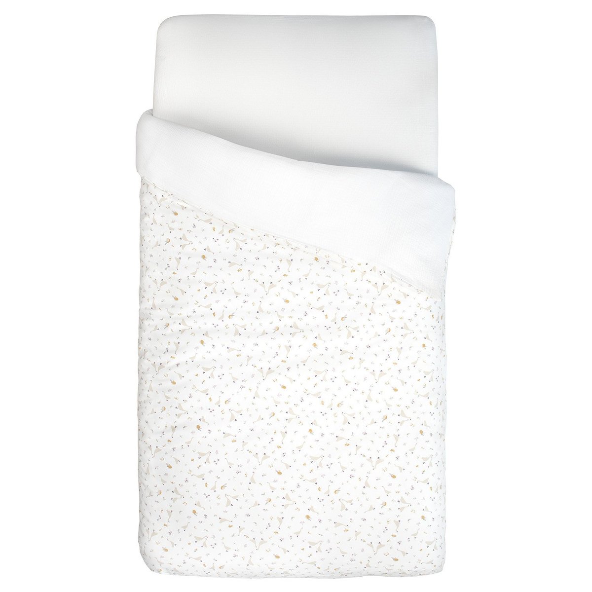 Housse de couette réversible SIDONIA sidonia, beige, écru, blanc, SEVIRA KIDS