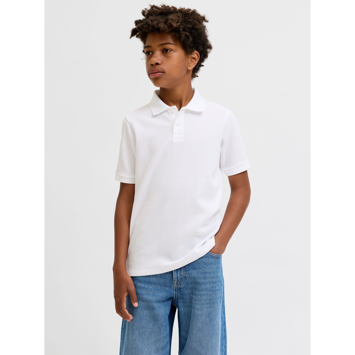 Polo white, JACK & JONES JUNIOR