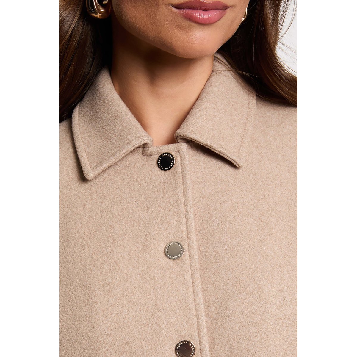 Veste courte sans manches beige moyen, MORGAN