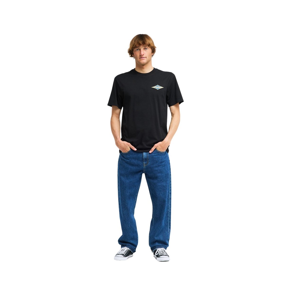 T shirt manches courtes CRAYON WAVE noir black, BILLABONG