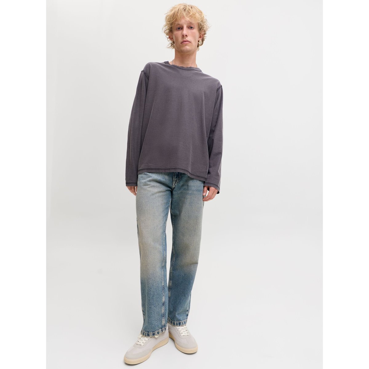 Jean À Coupe Ample blue denim, JACK & JONES