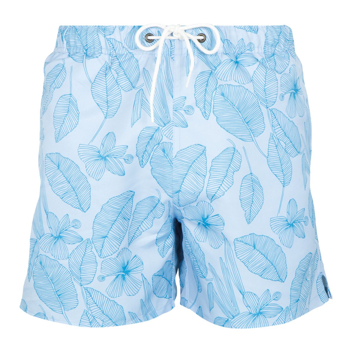Bermuda de bain fibres recyclées turquoise, EMINENCE