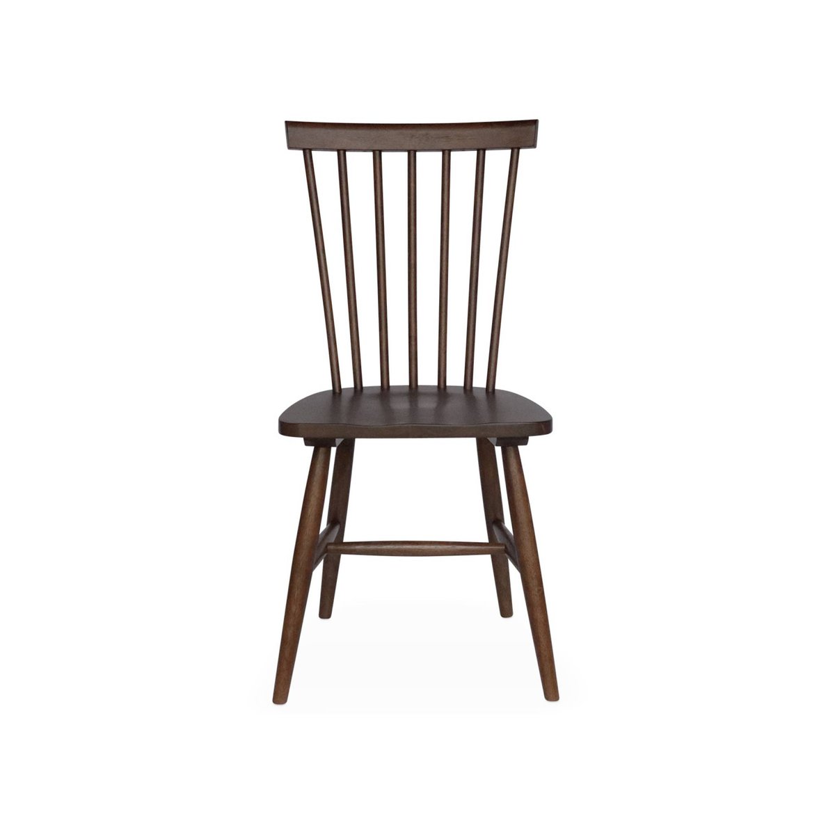 Chaise à barreaux bois d'hévéa (lot de 4) ROMIE noyer, SWEEEK