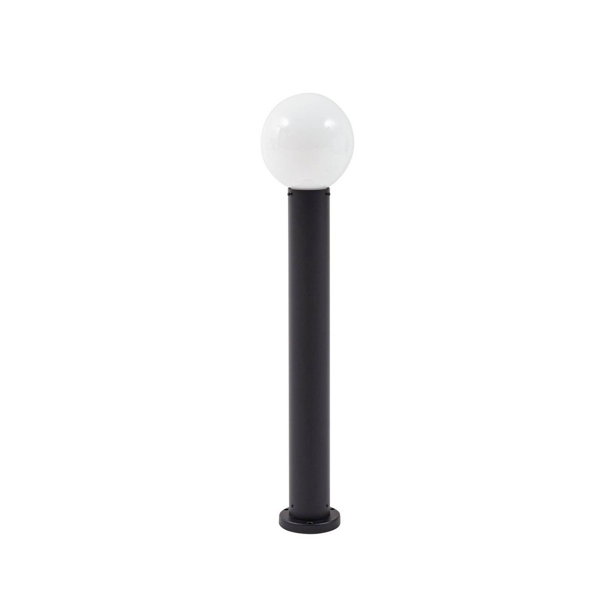 Luminaire extérieur en verre moderne, Dangan blanc, noir, LINDBY