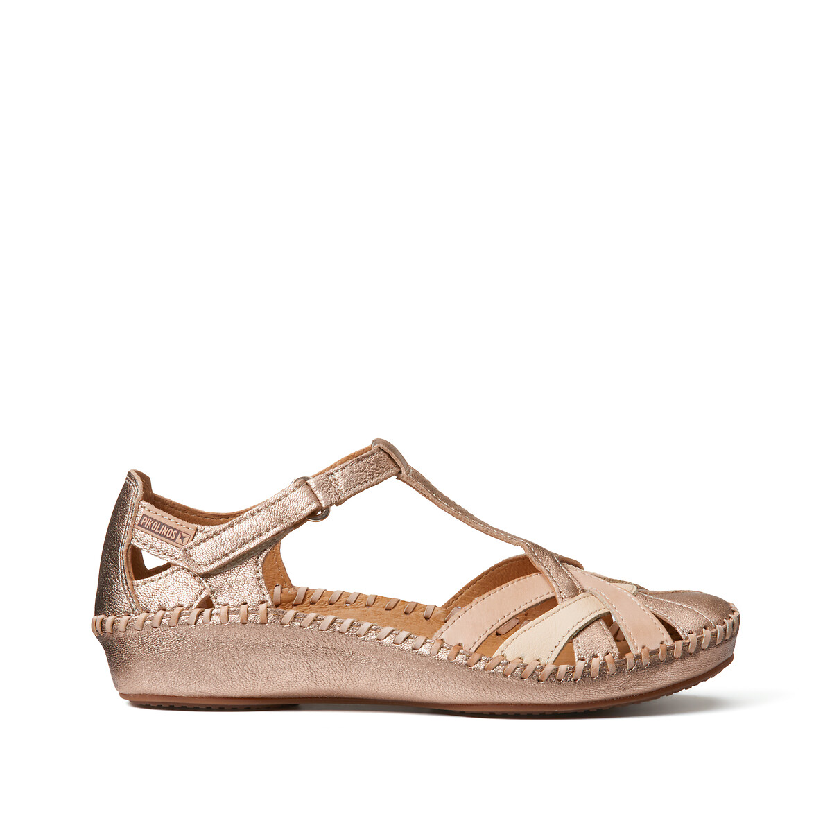 Puerto de Vallarta Sandals in Leather champagne, PIKOLINOS