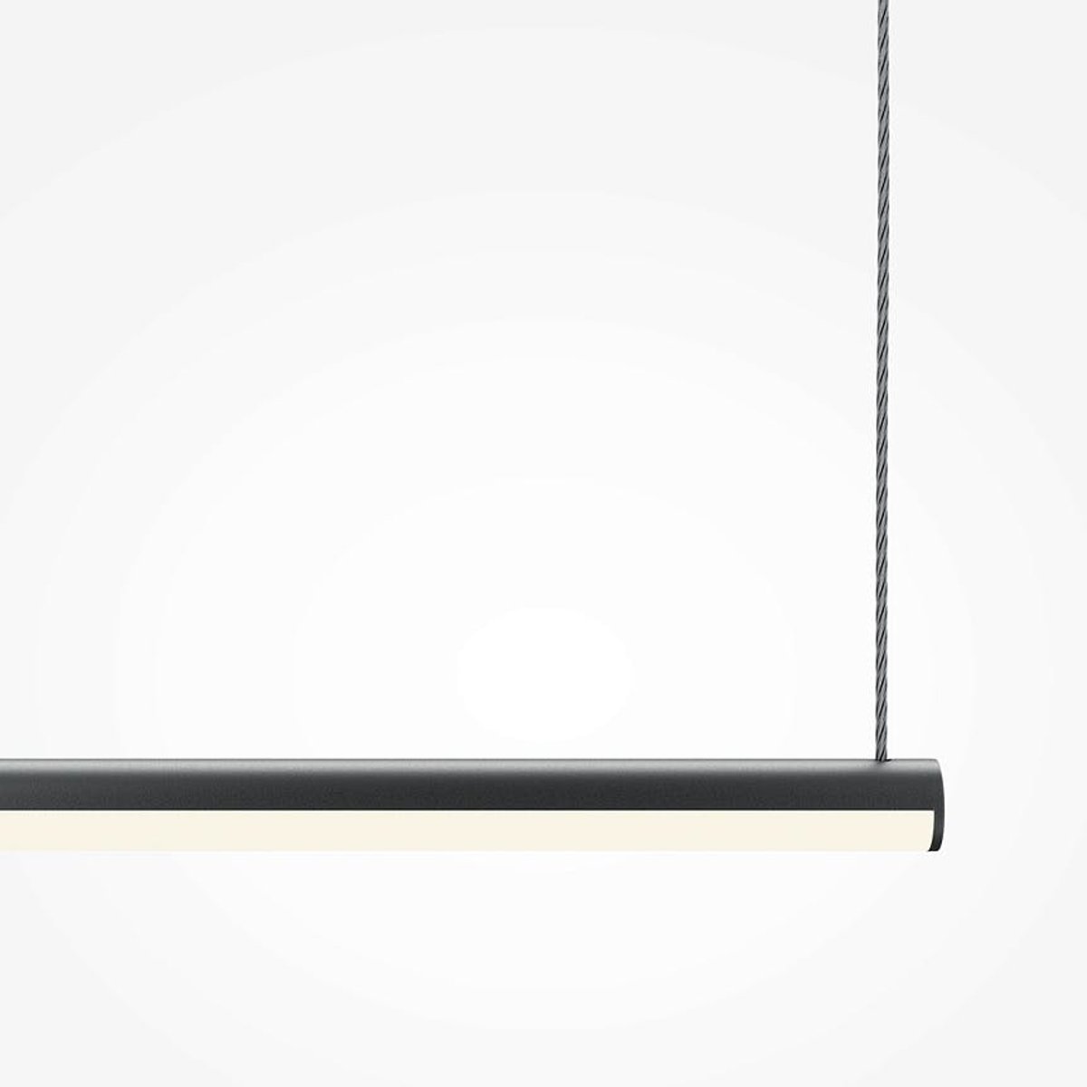 Suspension LED barre horizontale SALEM noir, PIER IMPORT
