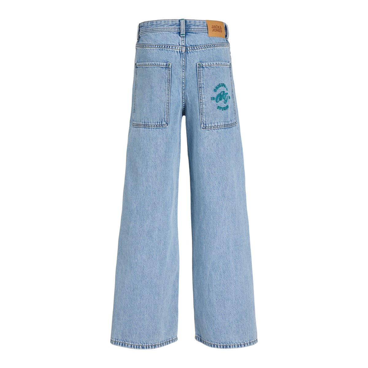 Jean À Coupe Wide blue denim, JACK & JONES JUNIOR
