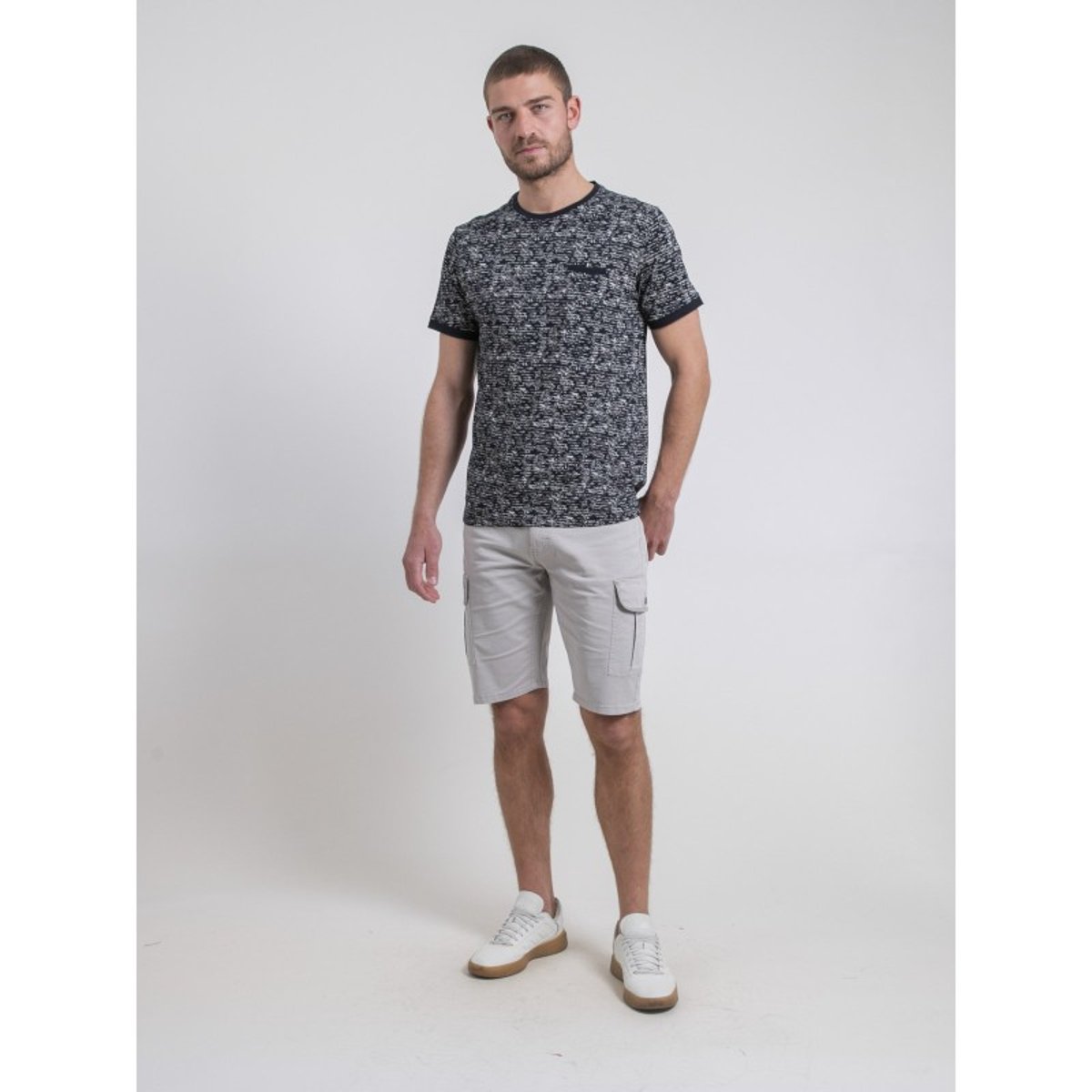 T-shirt Col Rond Pur Coton Norima bleu marine, RITCHIE