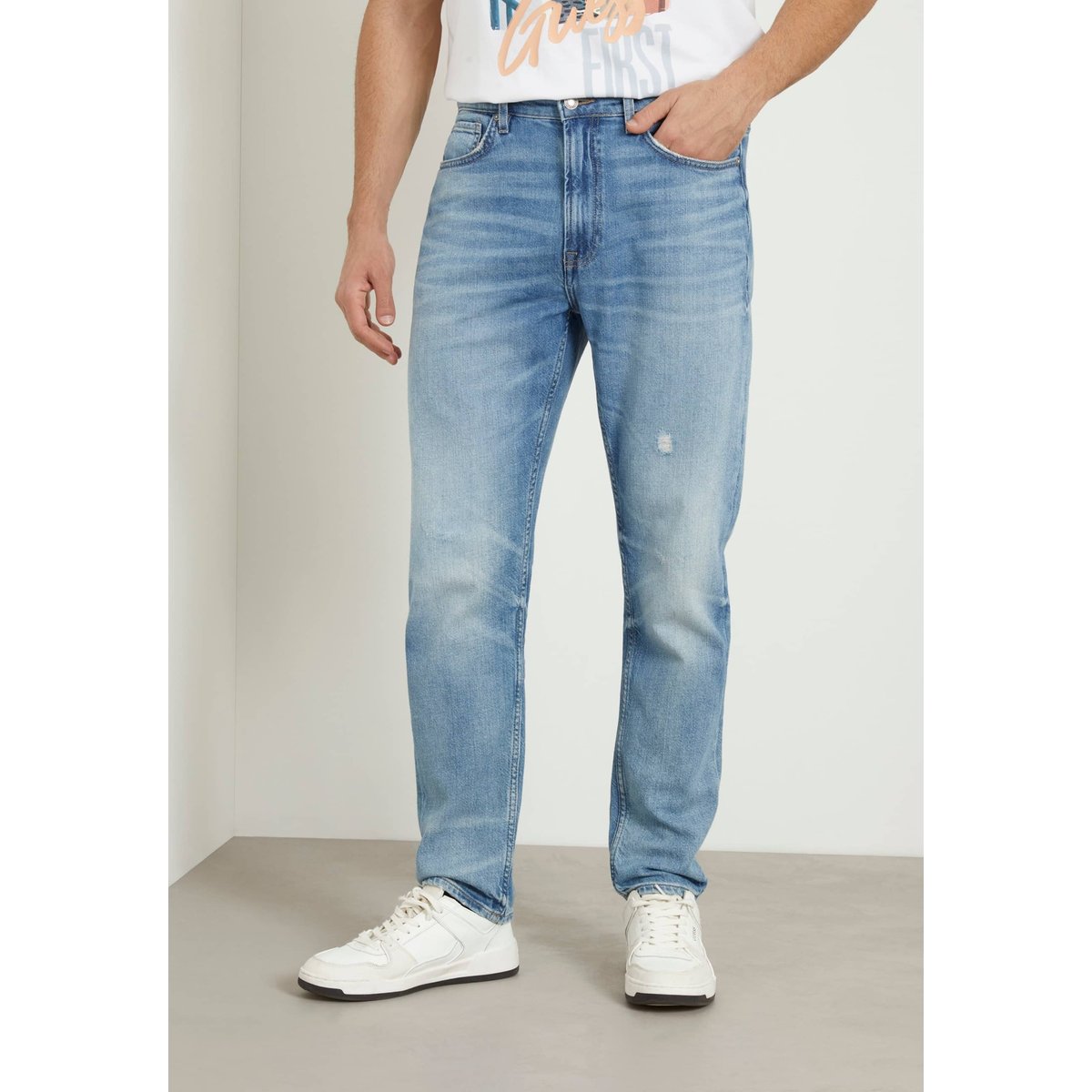 Jean Relaxed James bleu, GUESS