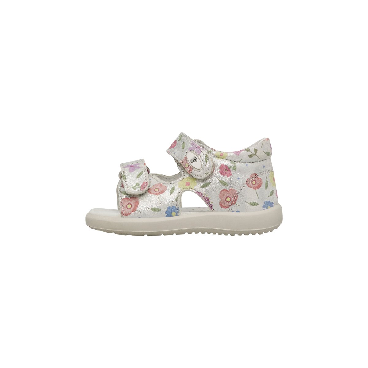 Sandales en cuir avec imprimé floral NEW RIVER argent-, FALCOTTO