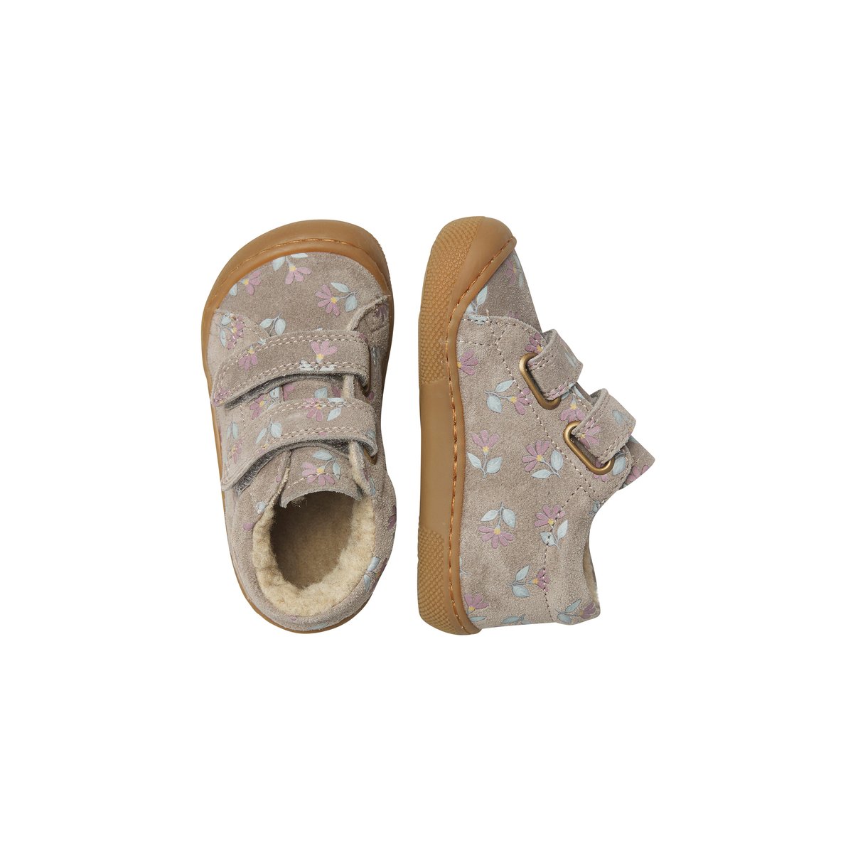 Chaussures premiers pas en suède BAREFOOT AMUR VL gris foncé-, NATURINO