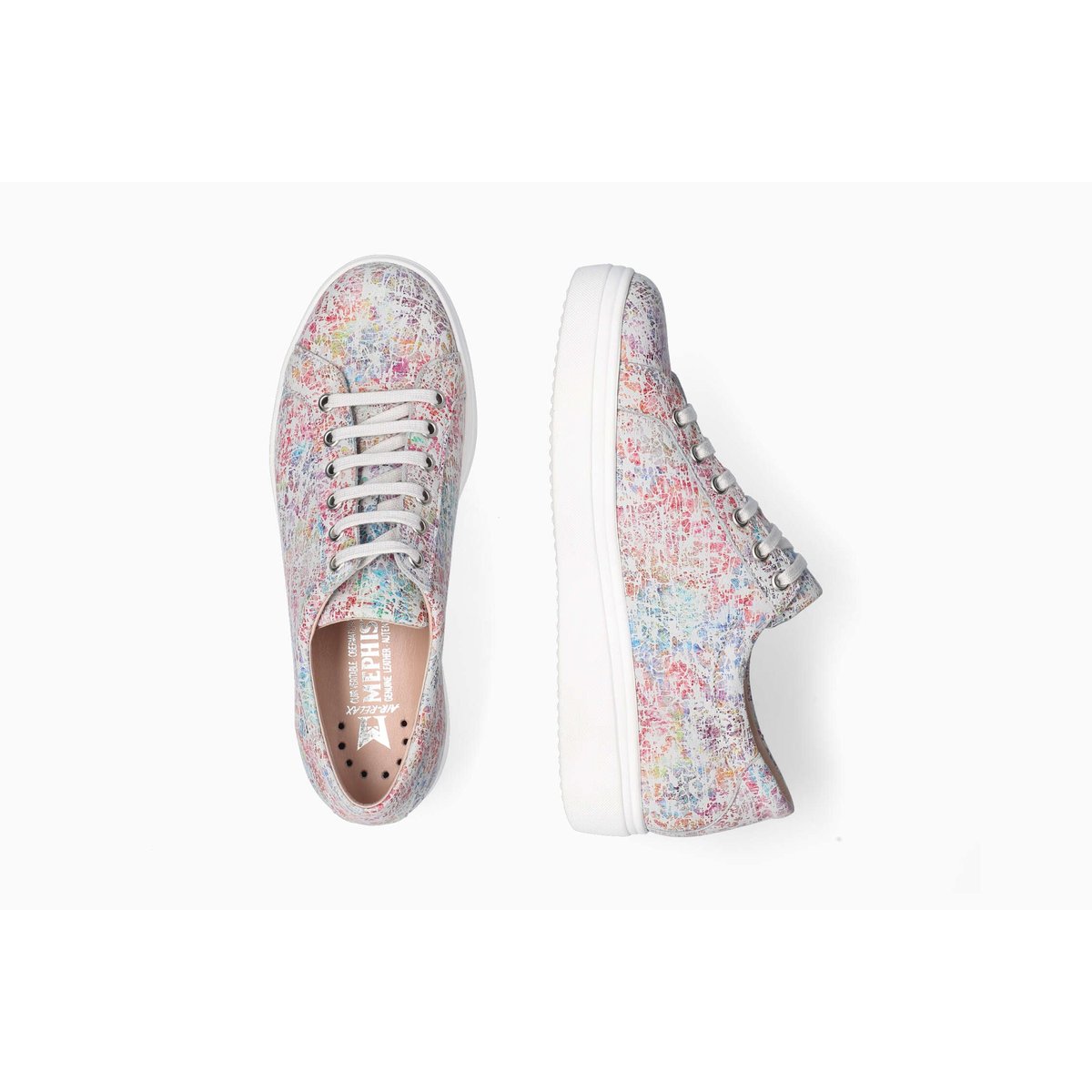 Baskets en cuir FANYA multicolore p5137206, MEPHISTO
