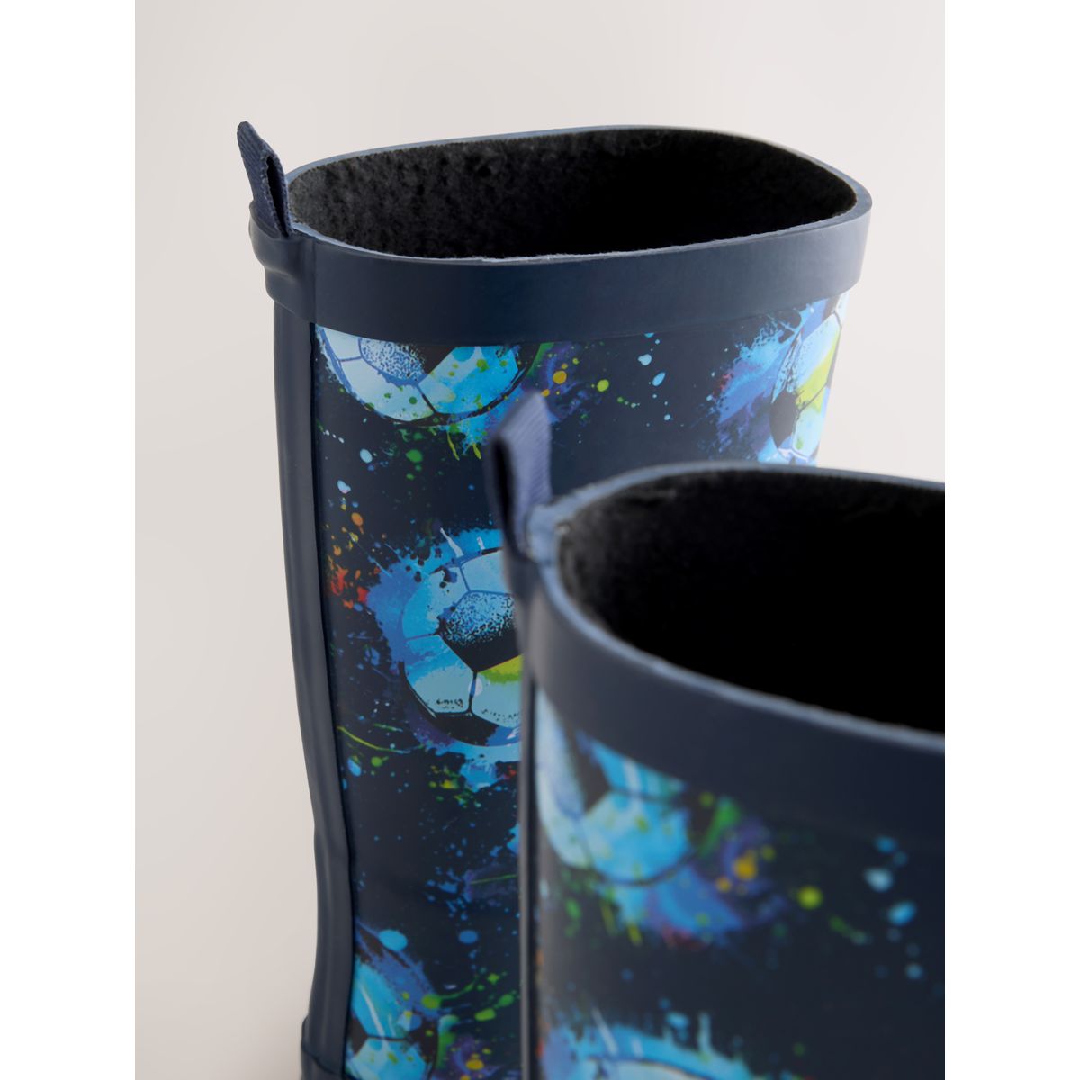 Bottes en caoutchouc bleu marine football, NEXT