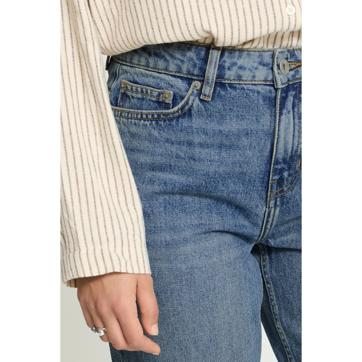 Jeans bleu washed med. blue, ICHI