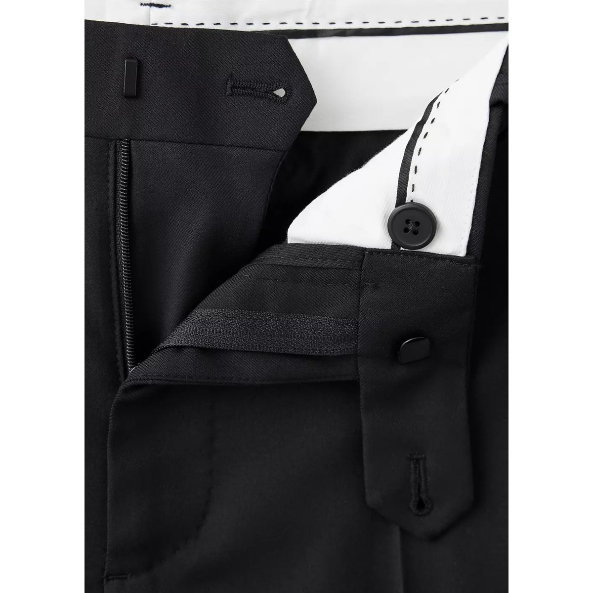 Pantalon costume smoking slim-fit noir, MANGO MAN
