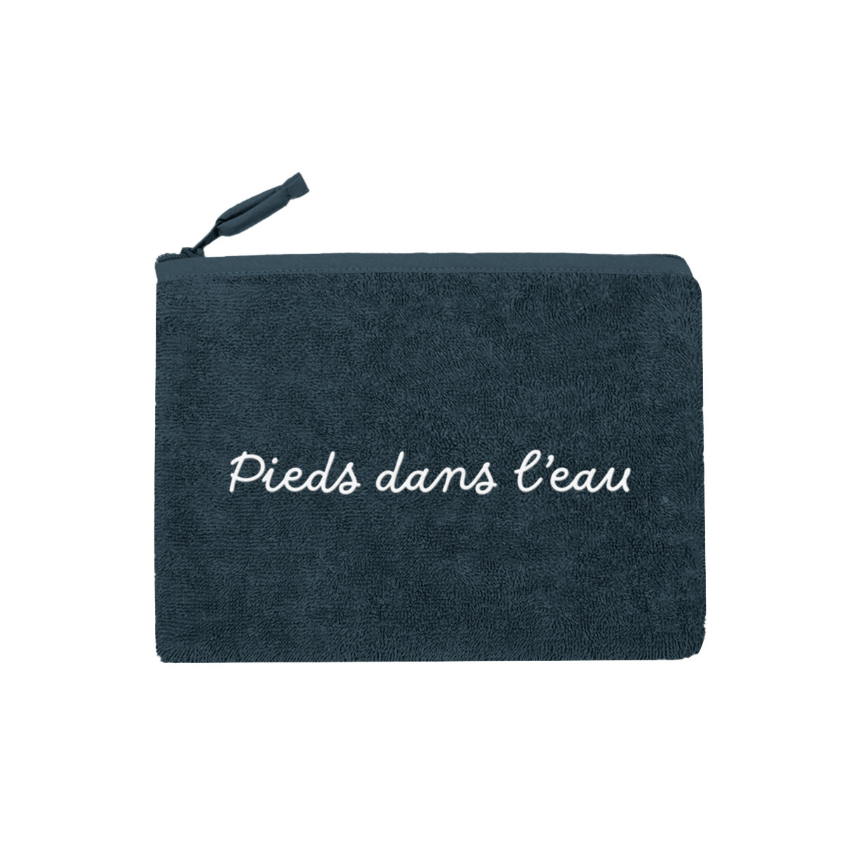 Trousse de plage "PIEDS DANS L'EAU" Denim BAHAMAS denim, SENSEI MAISON