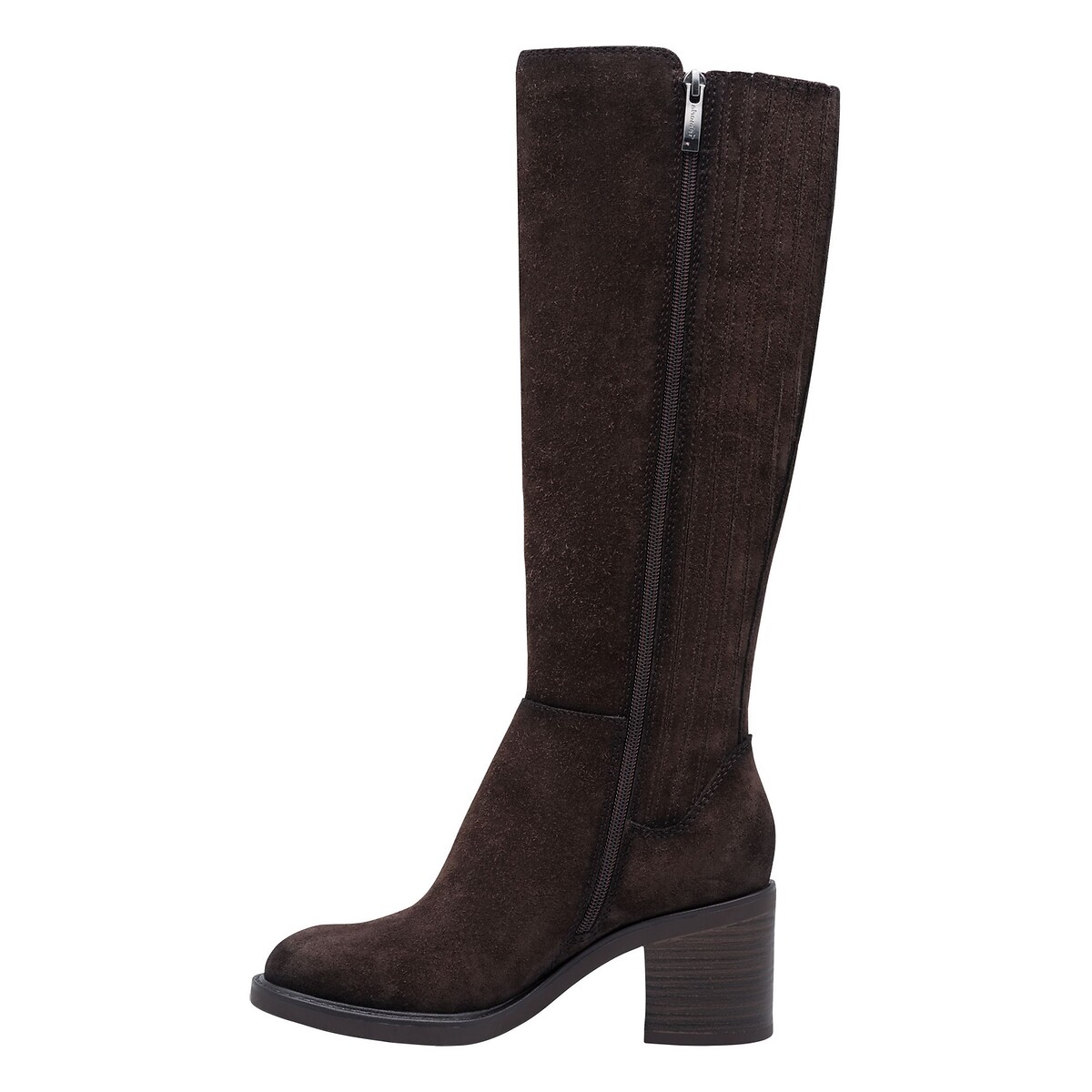 Botas de piel de tacón marrón oscuro, TAMARIS