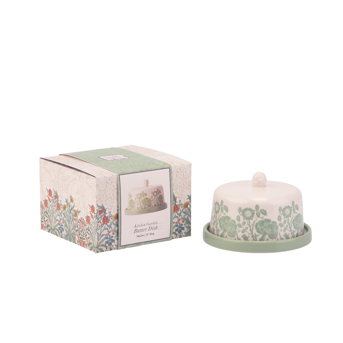 Kitchen Garden Butter Dish green, WILLIAM MORRIS AT HOME