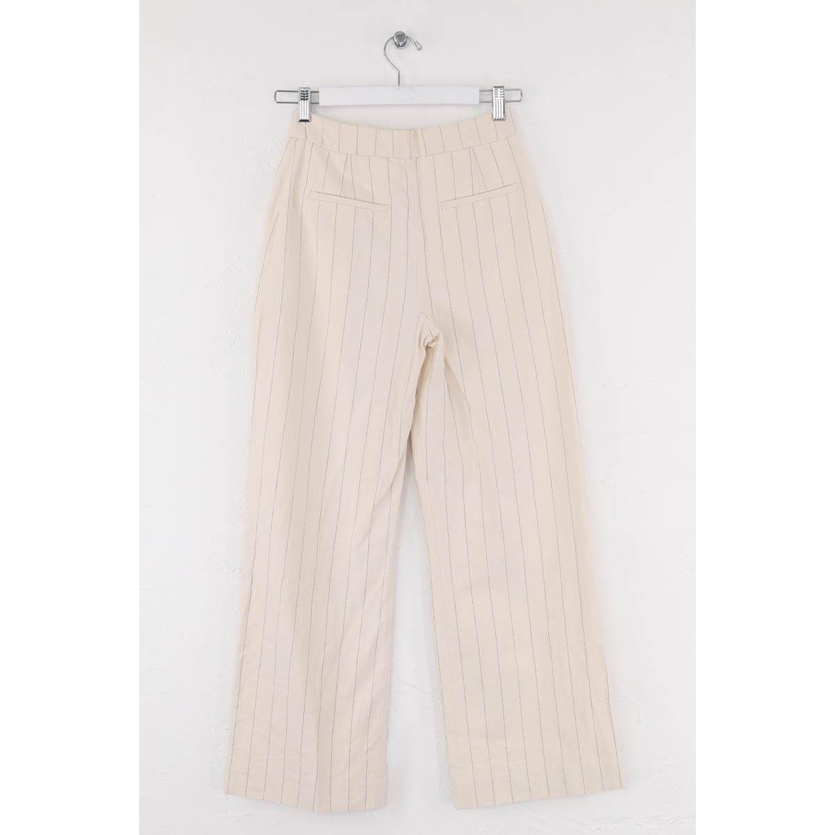 Pantalon droit - Très Bon État ecru, SEZANE