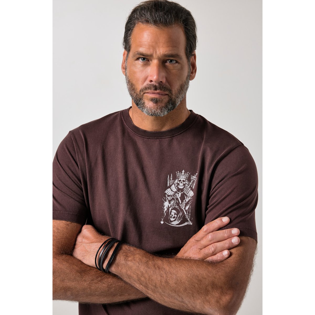 T-shirt, manches courtes. Imprimé poitrine expresso, JP1880