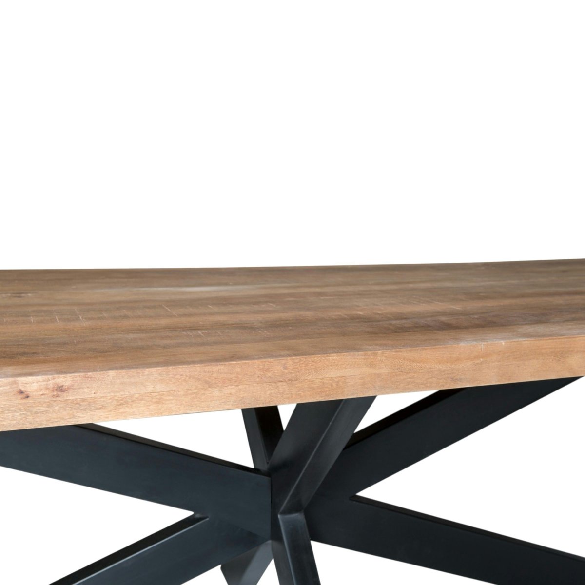 Table à manger rectangulaire bois de manguier 220 cm FULTON bois naturel, PIER IMPORT