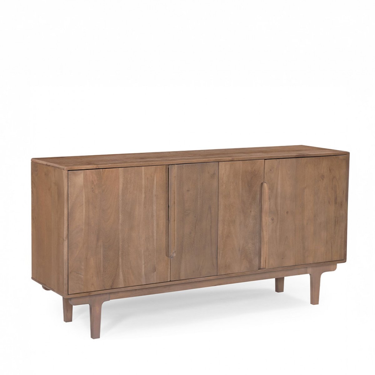 Buffet 4 portes en bois massif L150cm- BOGOR bois, DRAWER