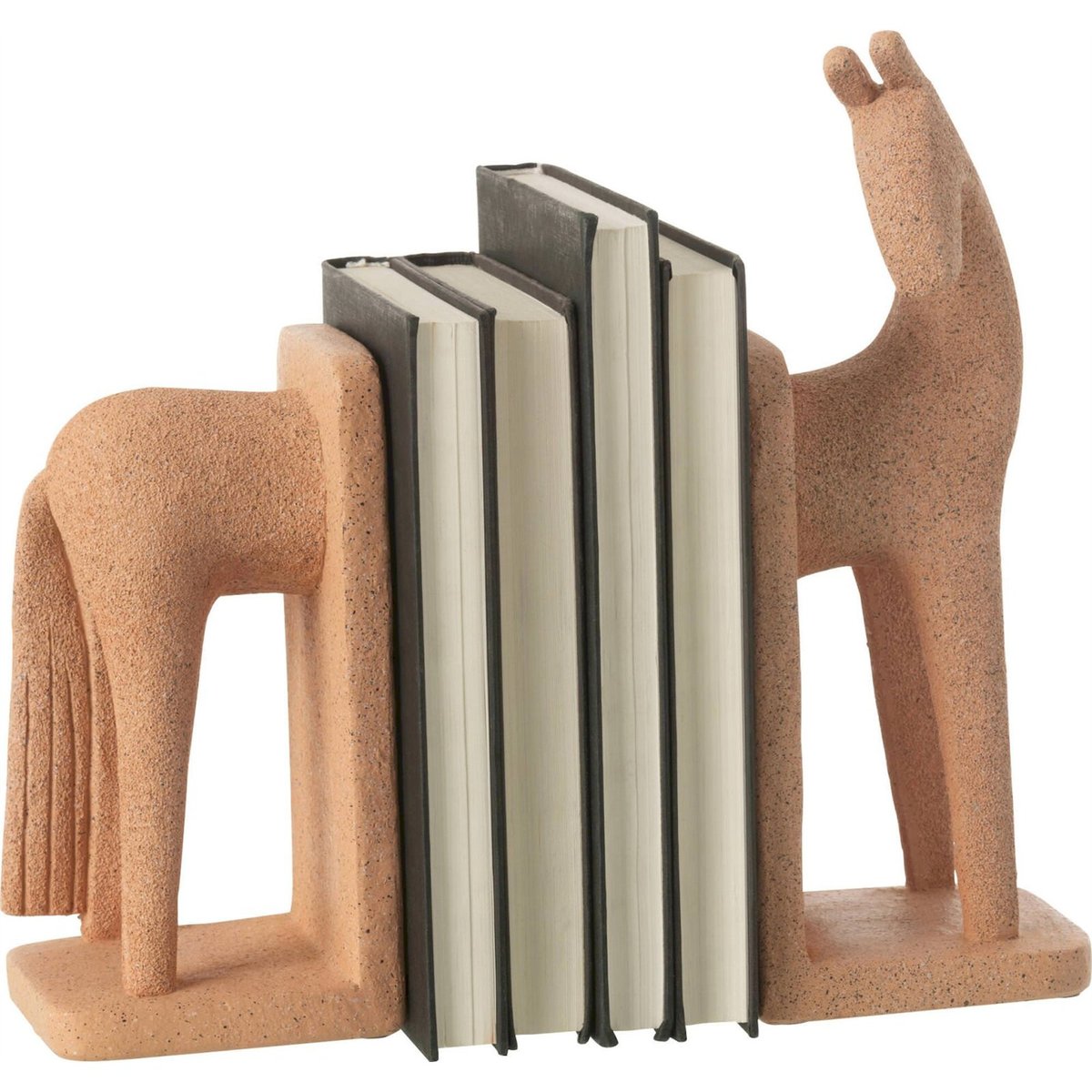 Serre-livres cheval moderne, Lot de 2 terracotta, RECOLLECTION